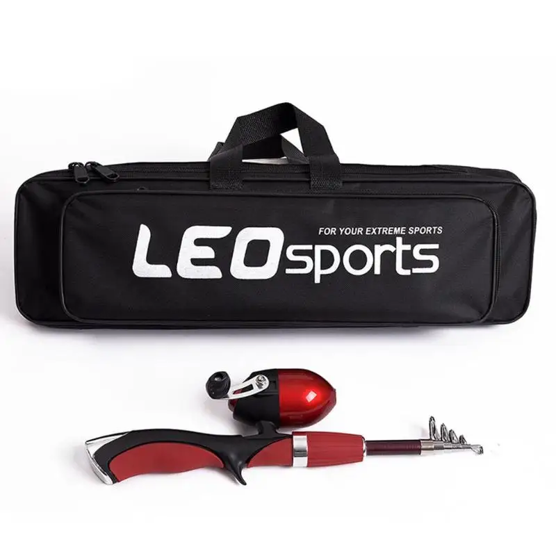 LEO Telescopic Fishing Rod Combo Set 1PCS Spinning Collapsible Rods
