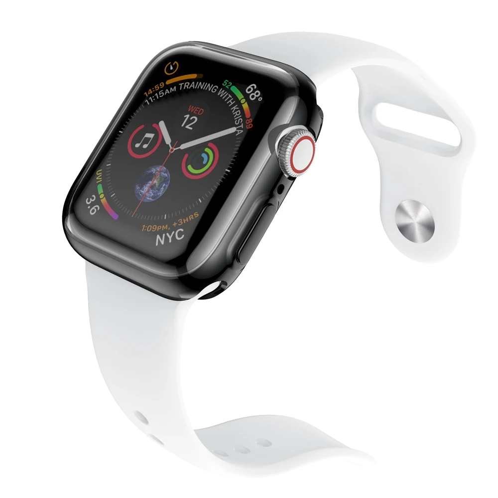 Прозрачный чехол для Apple Watch Series 3 2 1 38 мм 42 мм 360 полностью мягкий прозрачный ТПУ защитный чехол для iWatch 4 44 мм 40 мм