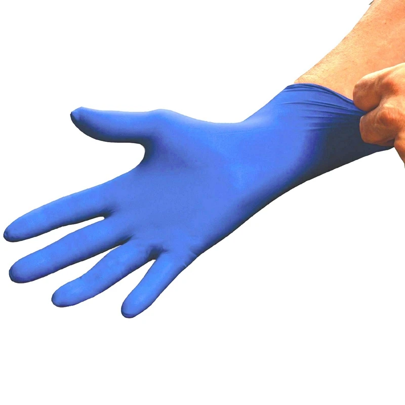 40 шт одноразовые перчатки латексные перчатки для уборки еды универсальные бытовые садовые перчатки для уборки дома резиновые, 20 шт L