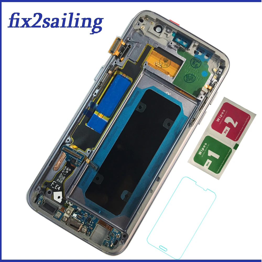 

5.5'' SUPER AMOLED LCD with frame for SAMSUNG Galaxy s7 edge G935 G935F LCD Touch Screen Digitizer Display For Samsung G935f