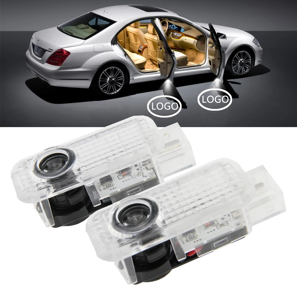 

2pcs Car Door Welcome Light Logo No Drill Type LED Laser Ghost Shadow Projector Lamp for Skoda Fabia 2007-2009 Superb Octavia