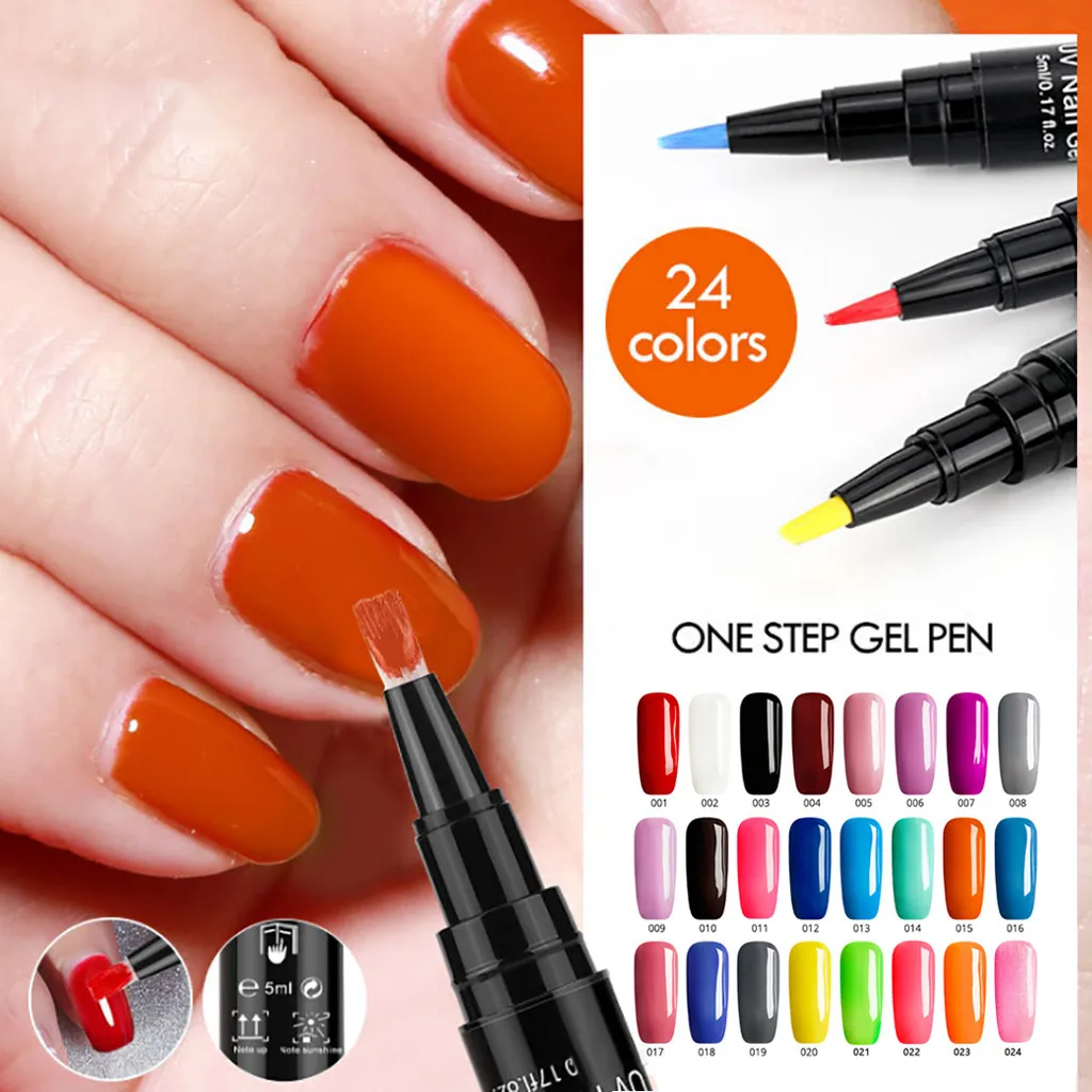 

1pc Nail Art Pen Painting Design Tool Drawing UV Gel Polish Manicure Dotting Accessories Nice Decor 12 Colors Optioanl