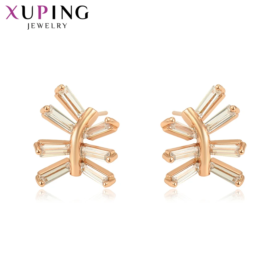 Серьги гвоздики Xuping для женщин ювелирные изделия из синтетического кубического