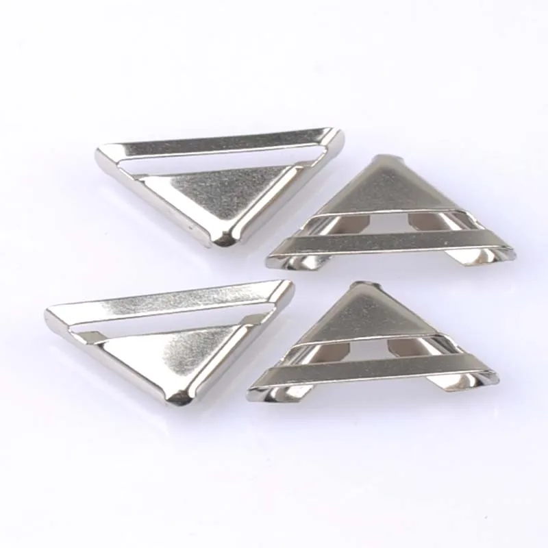 

50pcs practical metal silver Book Scrapbooking Album Menu Folder Corner Protectors Corner For Photo Album DIY 12x12x3mm cp1576