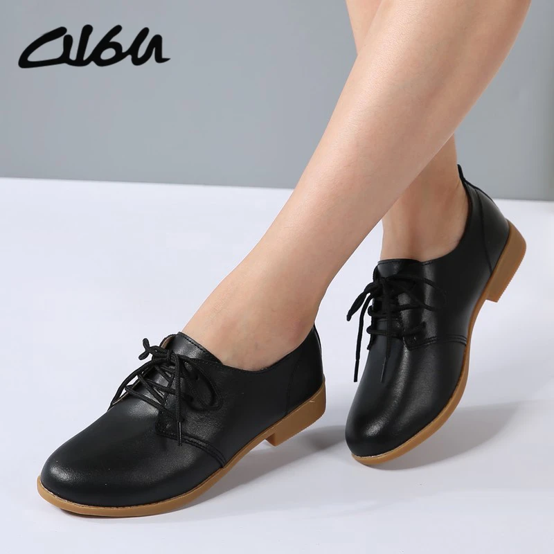 Women Oxfords Shoes Ballerina Flats Lace up Moccasins Ladie Women Oxfords Shoes Ballerina Flats Lace up Moccasins Ladie