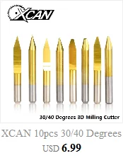 XCAN 10 шт./компл. 1,2 мм до 0,3 мм PCB мини сверло Вольфрамовая сталь карбид для печати печатная плата ЧПУ сверла машина