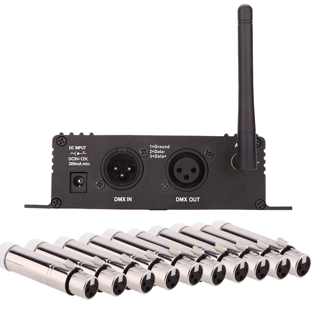 2.4G Ism 126 Channels 400M Range Dmx512 Wireless Receiver Transmitter