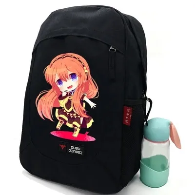 Хацунэ рюкзак с Miku в стиле аниме «Vocaloid холст ноутбук Студенческая школьная сумка с рисунком из аниме Мику школьные сумки косплей для мальчиков и девочек Mochila - Цвет: 2