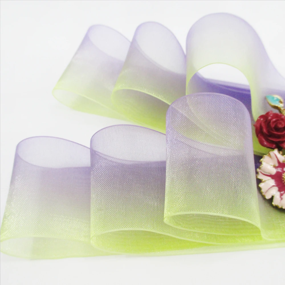 5 ярдов в рулоне декоративная лента из органзы 1 дюйма (38 мм) ярдов|organza ribbon|gift wrapribbon