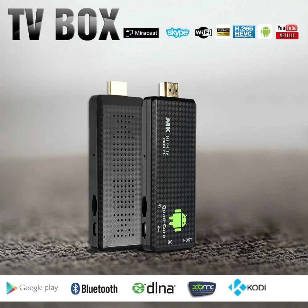 Superior Quality High Definition MK809IV 1G 8G Android 5 1 TV Dongle Box Quad Core Mini