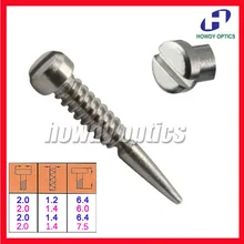 200 шт., винты для очков с пружинными шарнирами, оптические винты для очков, аксессуары с заостренным концом, саморезы