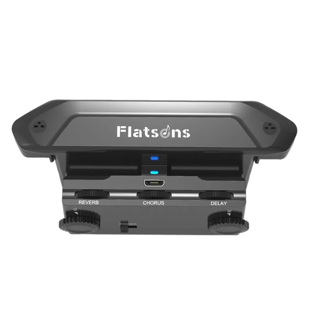 

FLATSONS FR2 Guitar Soundhole Resonance Pick up Magnetic 6 Hole Transducer Guitar Accessories No Need Drilling Hole pickup