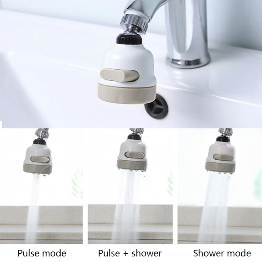 4YANG Adjustable 360 Degree Water Bubbler Swivel Head Water Saving Nozzle Tap Adapter Kitchen Water Sprinkler Water Saving