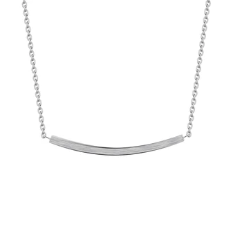 

GORGEOUS TALE Gold-color Summer Style Jewelry Slim Thin Long Curved Pendant Bar Necklace Dainty Choker Necklace For Women 2018