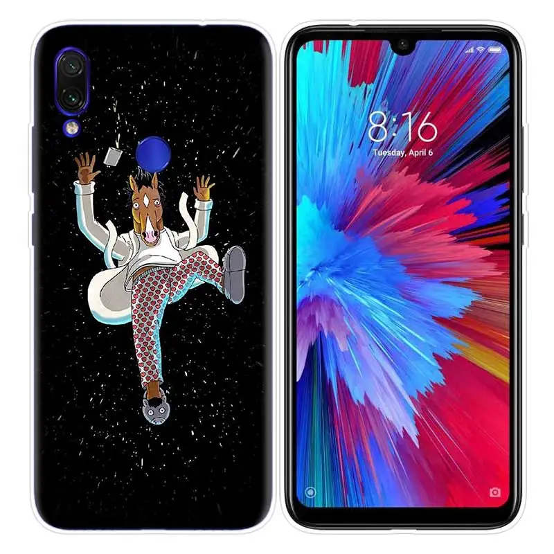 Конь БоДжек чехол для Xiaomi Redmi Note 7 фотоаппаратов моментальной печати 7 S K20 Y3 GO S2 6 6A 7A 5 Pro mi играть до 9 лет A1 A2 8 Lite Poco F1 мягкие чехлы для телефона чехол