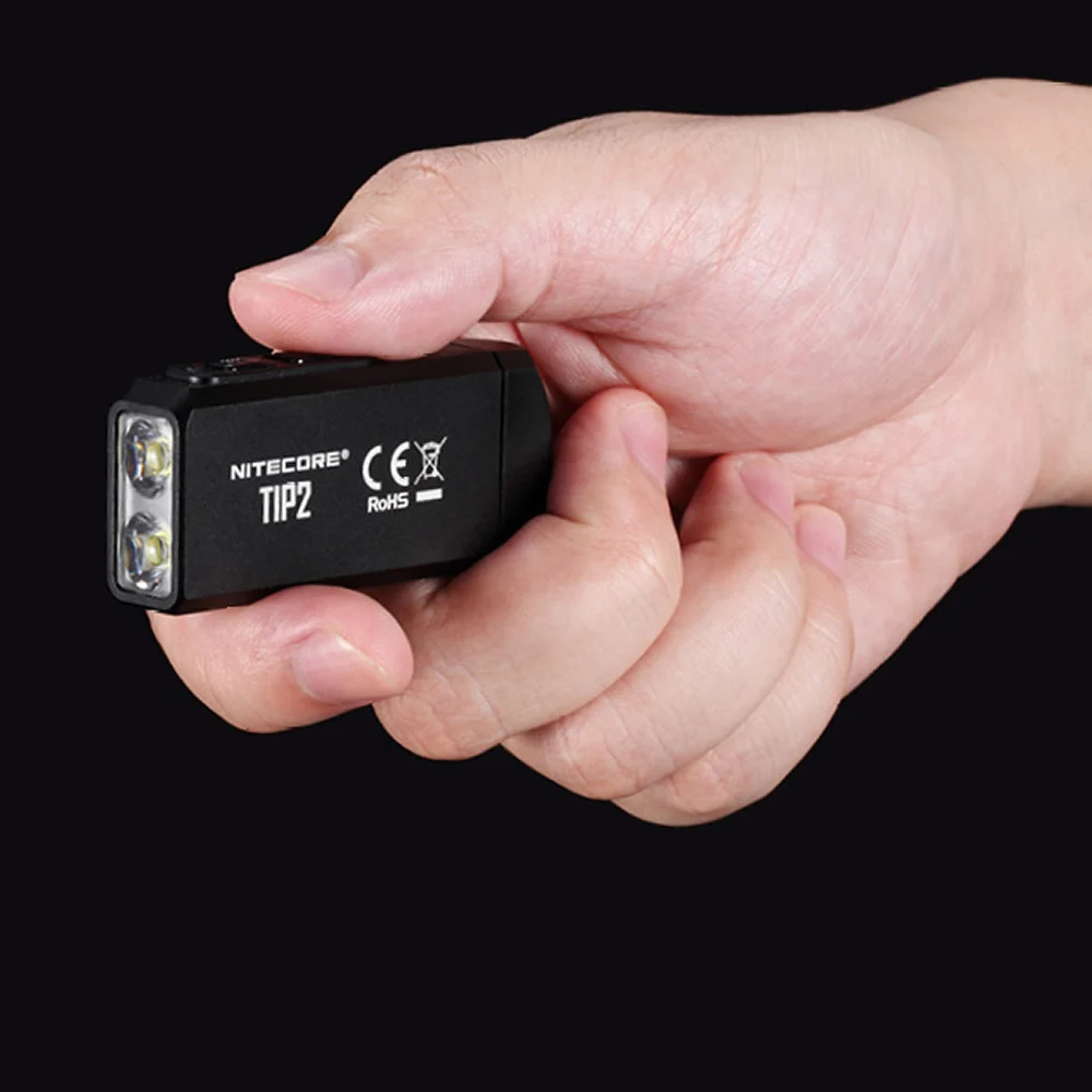 NITECORE TIP2+ USB зарядный кабель многоцелевой зажим 2x CREE светодиодный металлический брелок Светильник встроенный аккумулятор EDC флэш-светильник