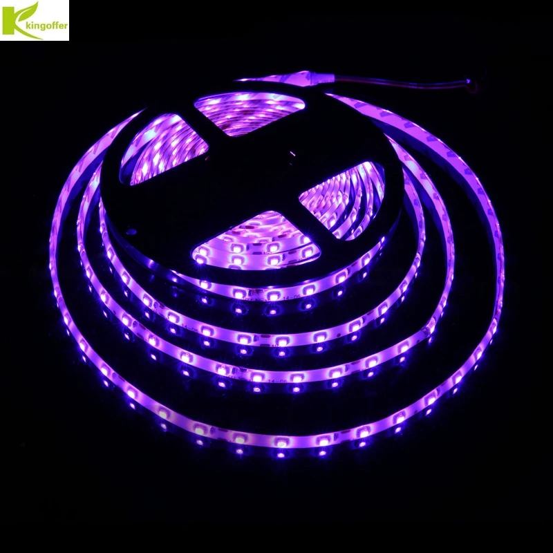 

Kingoffer UV SMD IP20/IP65 Waterproof Ultraviolet Purple Led Strip Light 3528 5M/roll DC12V 60 Leds/M Ribbon Tape Home Decor
