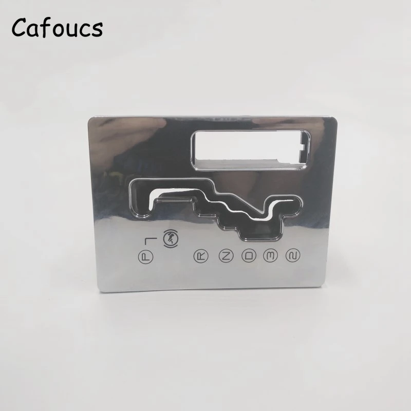 Cafoucs положение шестерни хромированная отделка рамка для peugeot 206 CC Автоматическая ручка переключения передач Отрегулируйте панель