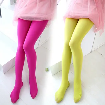 

2019 Summer Children Tights For Baby Girls Stockings Soft Ballet Dance Velvet Candy Color Latin Pantyhose For Weddings Party
