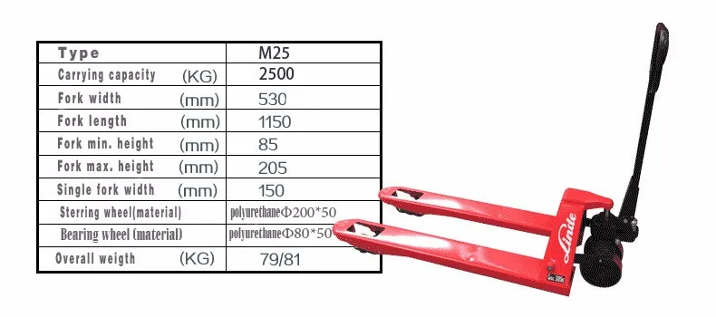 Linde ручная тележка M25 2,5 t Ручная гидравлическая тележка тонн ручной домкрат поддон грузовик подъемник