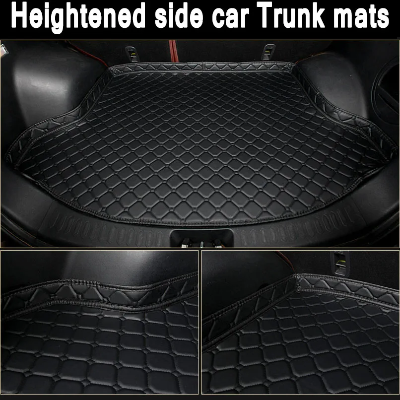 

ZHAOYANHUA Custom fit Heightened side car Trunk mats for Skoda Superb Octavia Rapid Yeti Fabia