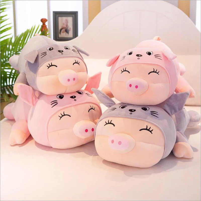 

New Creative Cute Lying Pig Plush Toys Stuffed Animal Doll Toy Soft Plush Pillow Children Girls Birthday Gifts