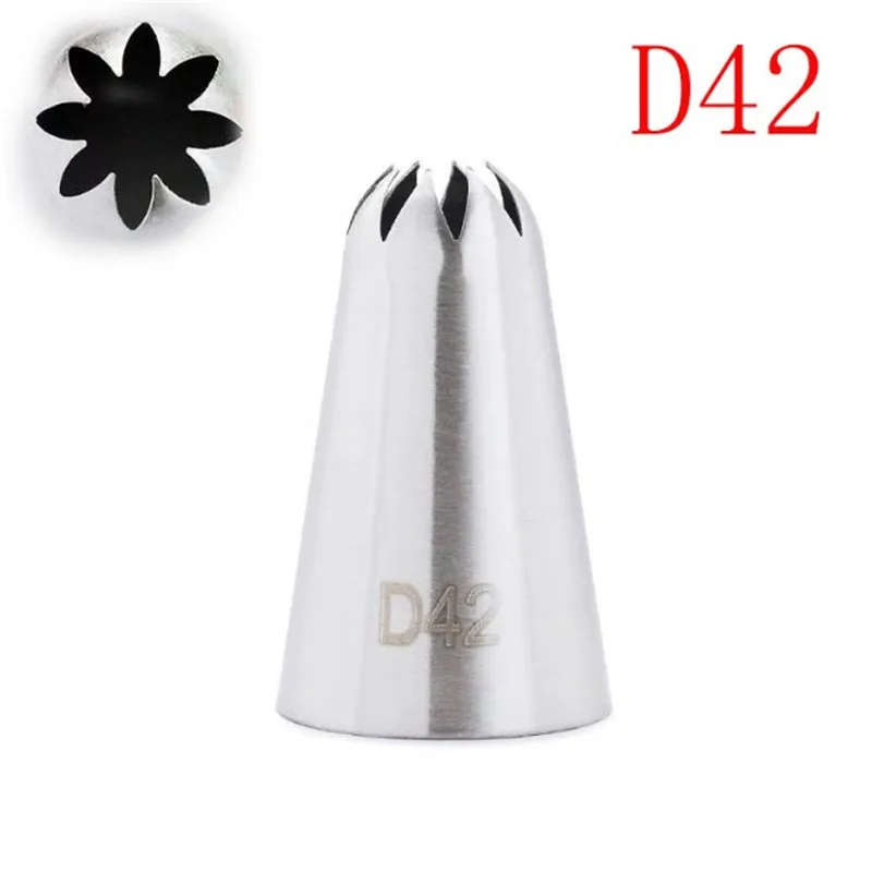 

#D42 Big Size Icing piping Nozzles Decorating Tip Cake Baking Pastry Decorating kitchen Bakeware Tools decorating tools