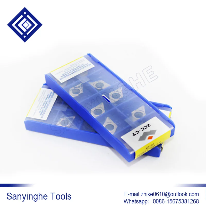 

free shipping high quality sanyinghe 10pcs/lots DCGX11T304-LH / DCGX11T308-LH YD101 cnc carbide milling insert for aluminum