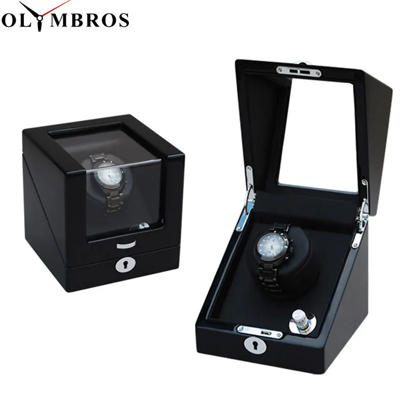 

Automatic Watch Winder Watch Display Storage Organizer Watches Case Auto Silent Watch Winder Transparent Cover Wristwatch Boxes