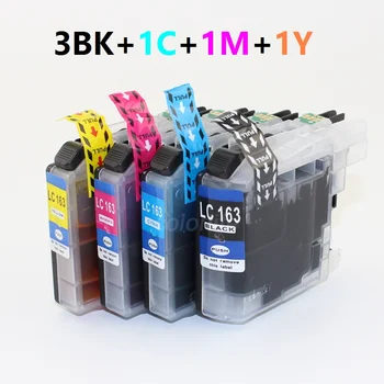 

XIMO 6PCS LC163 LC161CHIPPED Compatible ink cartridge for DCP-J152W DCP-J552DW DCP-J752DW MFC-J245 MFC-J470DW MFC-650DW