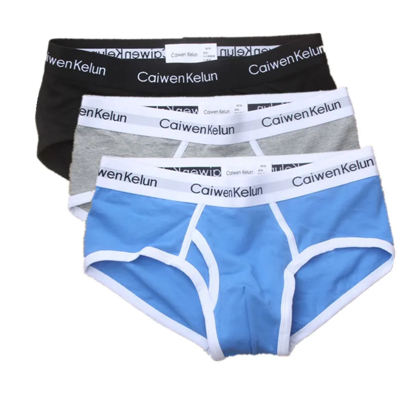 

CaiwenKelun 3piece/Lot Men's Briefs shorts Comfortable Men's Underwear Cotton Sexy Briefs Male Underwear cueca M~ XXL