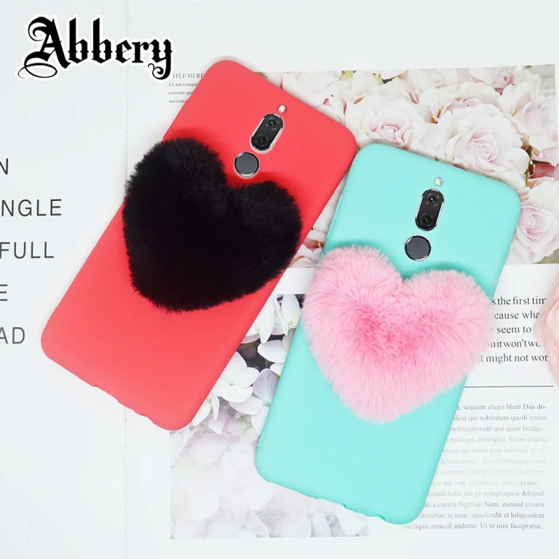 3D Love Plush Cute Soft Nap Funda for Huawei Mate 10 lite/Nova 2i/Honor 9i/Mate 9/Mate10 Pro/Y5 Y9 Y6 2018/Y7/P Smart/Cover Case |