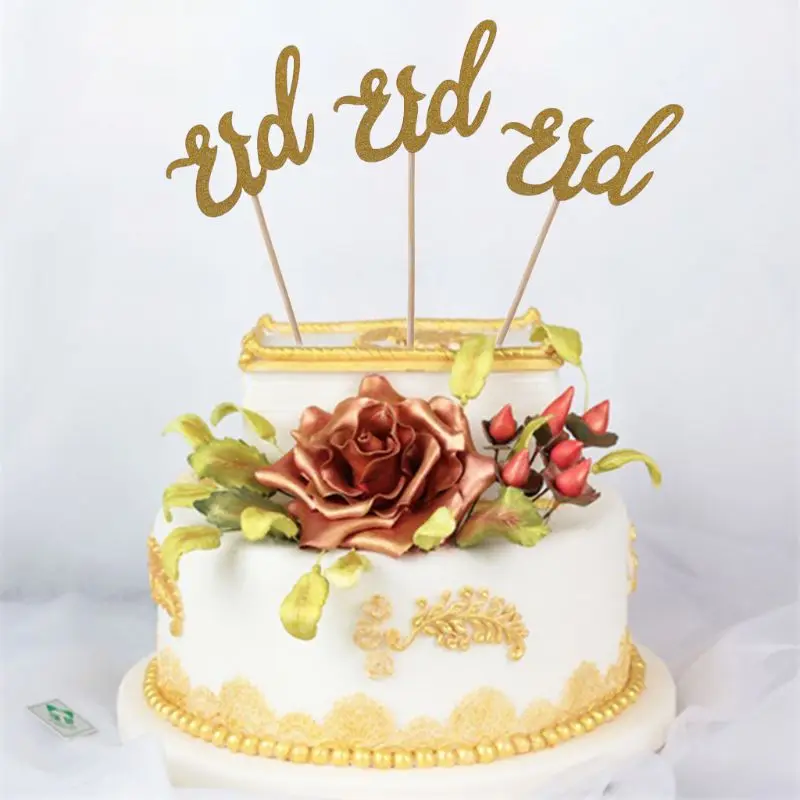 

3pcs Eid Cake Topper Wedding Baby Shower Birthday Party Ramadan Decor Cupcake Picks Muslim Islam Baking