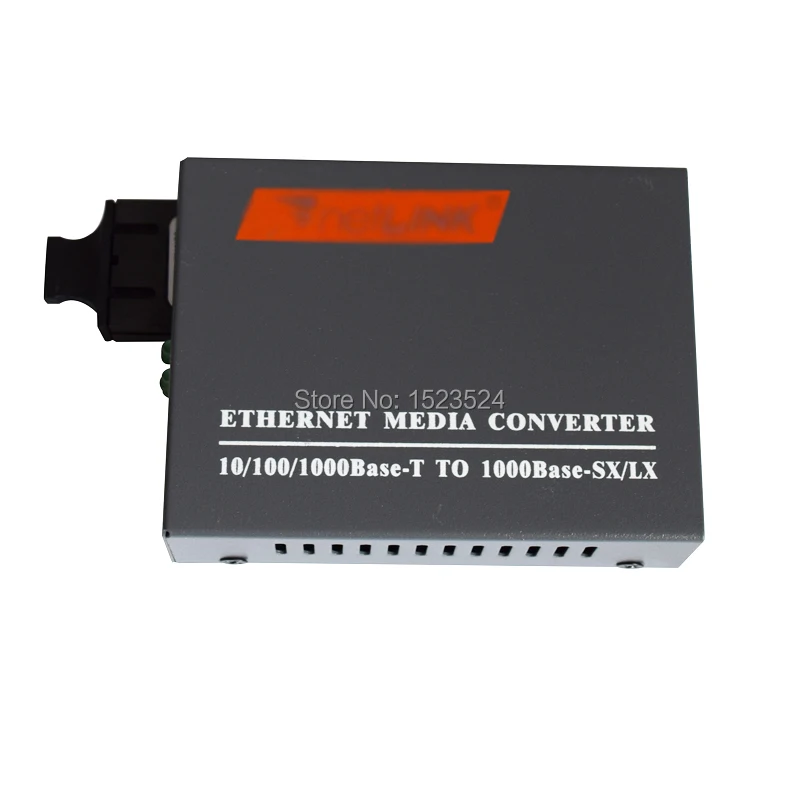 Gigabit Network Media Converter 1000Mbps Multi Mode Double Fiber External