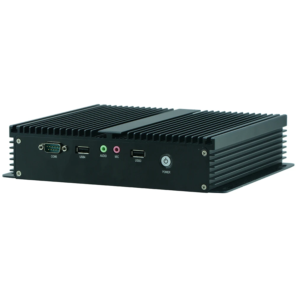 Partaker Q2 Fanless Embedded PC Quad Core J1900 with 6 COM 2 COM for RS485 (2)