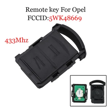 

2Buttons Remote key 433Mhz For VAUXHALL OPEL AGILA MERIVA ASTRA CORSA C COMBO TIGRA VECTRA 2001-2005 No Chip