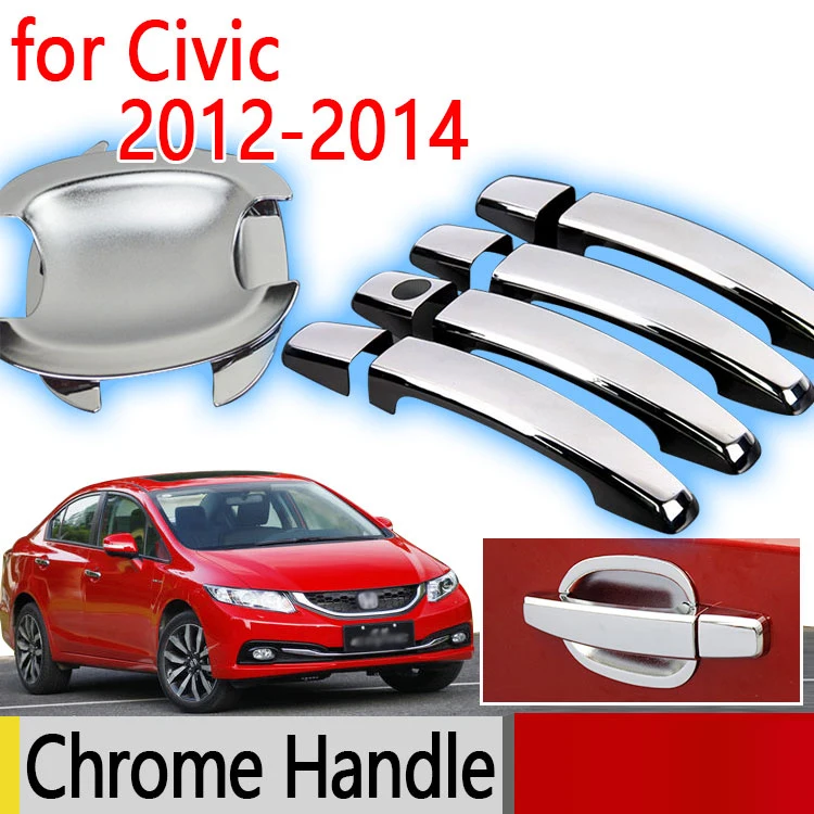 Горячая продажа для Honda Civic 2012 2014 Аксессуары хромированная дверная ручка