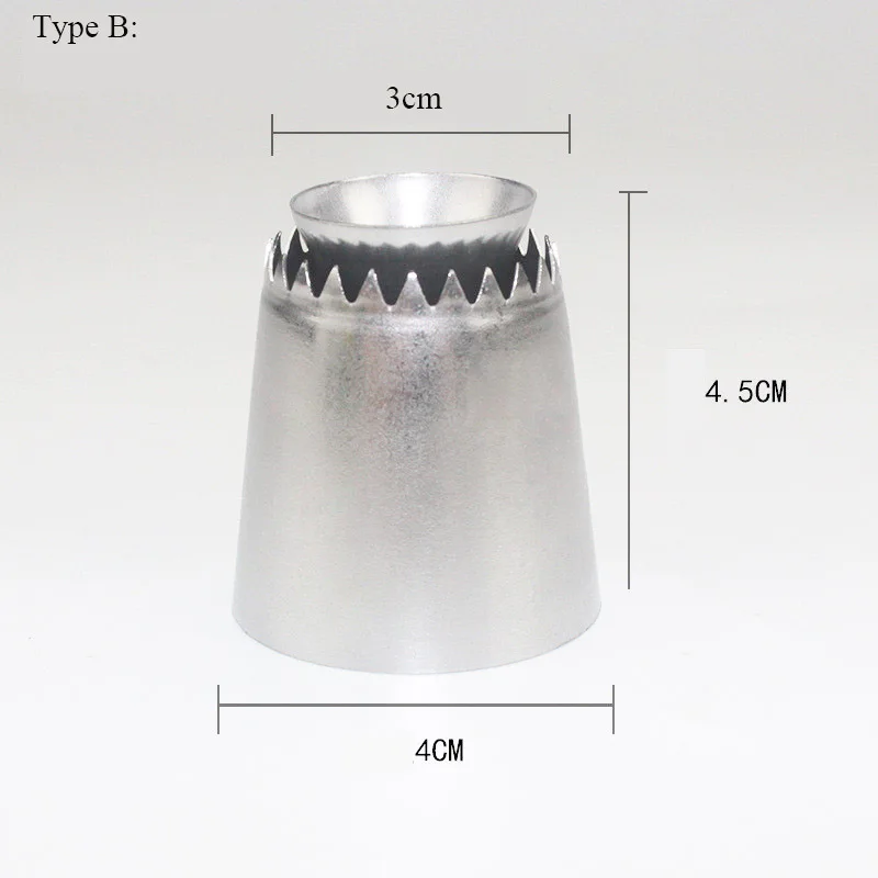 1 шт. из нержавеющей стали romeo сопло Кондитерские насадки для крема торт глазировка трубопровод Кондитерские инструменты для выпечки - Цвет: B