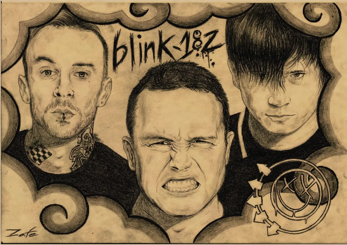 ВИНТАЖНЫЙ ПЛАКАТ Blink 182 рок-группа крафт ретро панк-рок плакат Европейская и американская музыкальная команда звезда рисунок Ретро плакат 1 - Цвет: 28