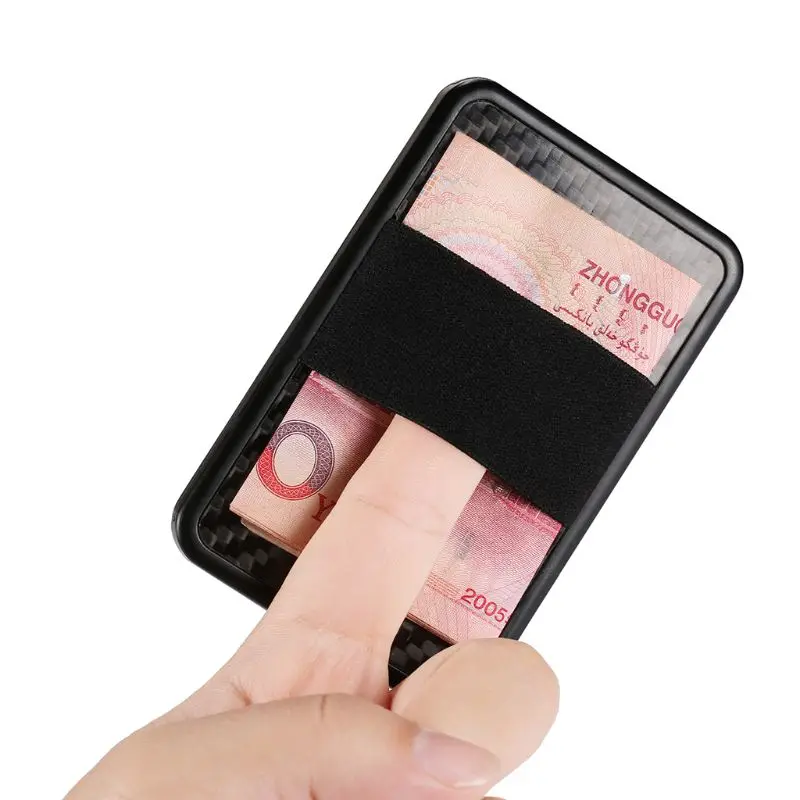 2019 Новое поступление для мужчин и женщин скользящий ID держатель для кредитных карт RFID защитный чехол эластичная лента зажим для наличных