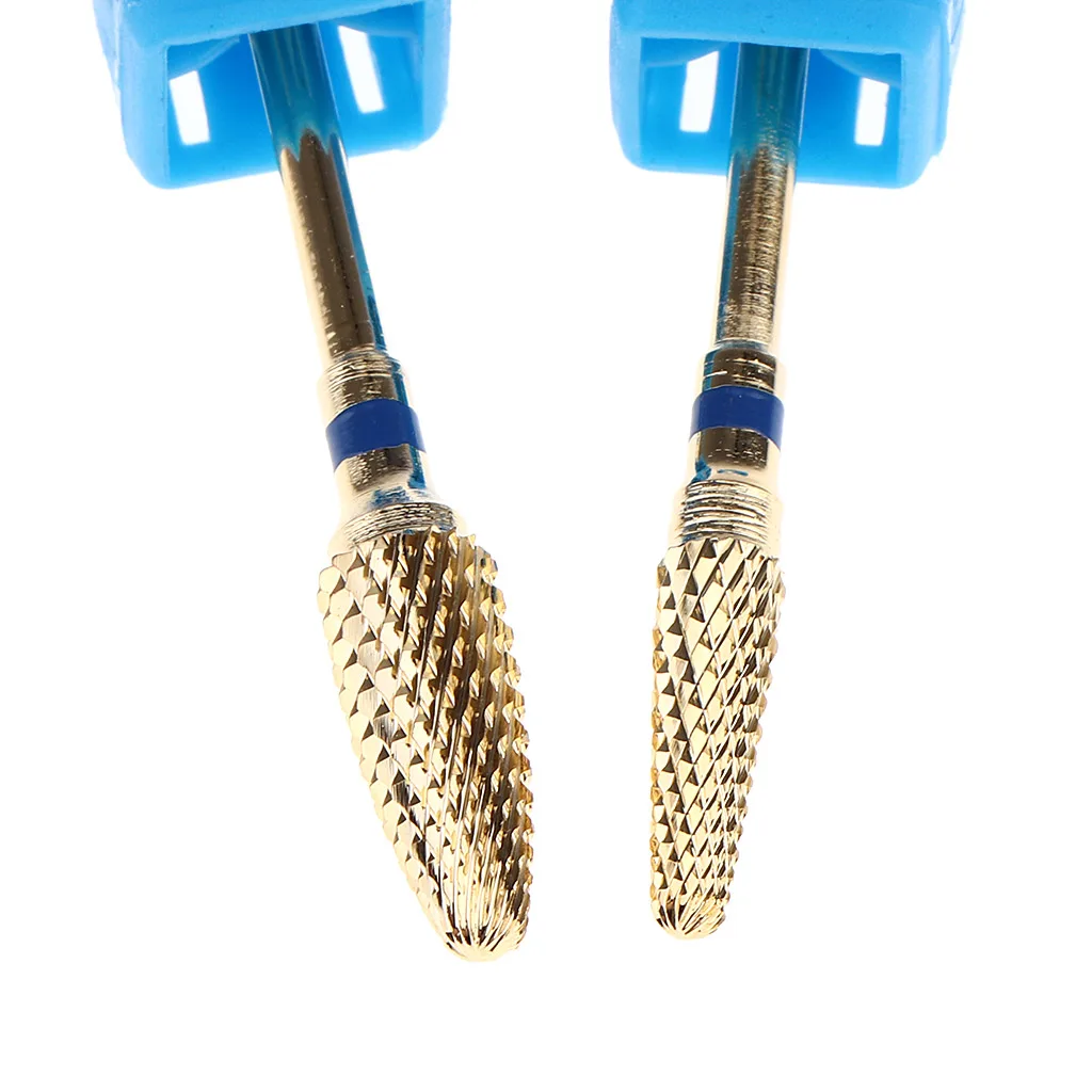 2pcs Electric Carbide Nail Art Drill File Bit Set Professional Manicure Drill Bits