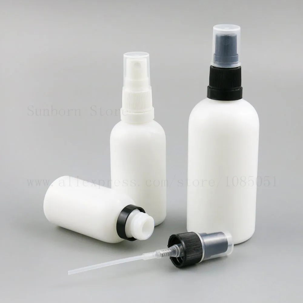 

Empty glass bottle 15ml 1oz 30ml 50ml 100ml Essential Oil perfume e liquid Bottle With white black sprayer spray bottle 20pcs