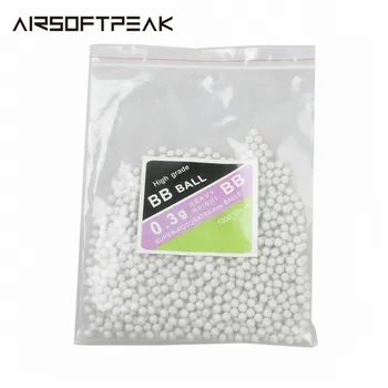 

0.3g Airsoft Hunting BB Balls 1000 Rounds Portable Plastic BB Strike Ball Tactical CS Game Gun Bead Paintball Shoot Accessories