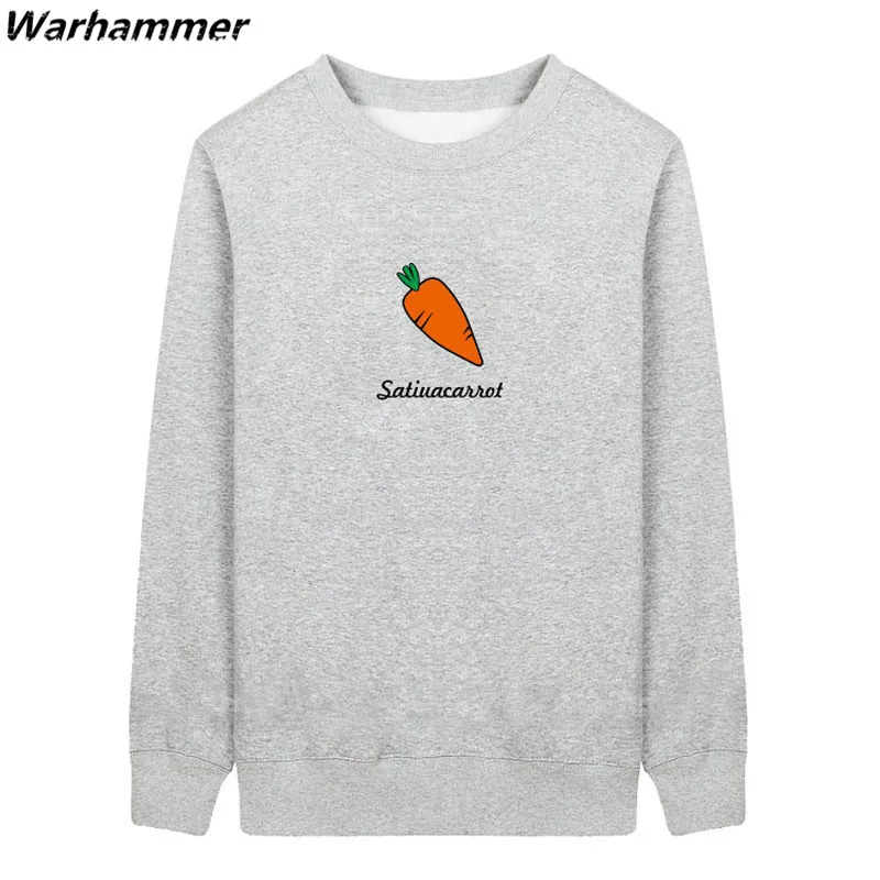 Embroidery Satiuacarrot Men Hoodies Simple Letters Loose Sweatshirts Sudaderas Harajuku Pullover 