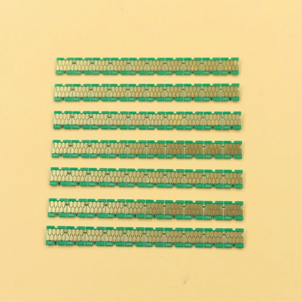 Для Surecolor F6200 F6070 чипы для технического обслуживания картриджей для Epson SC F6070 F7070 F6000 F7000 F7200 F9200 одноразового использования чипы