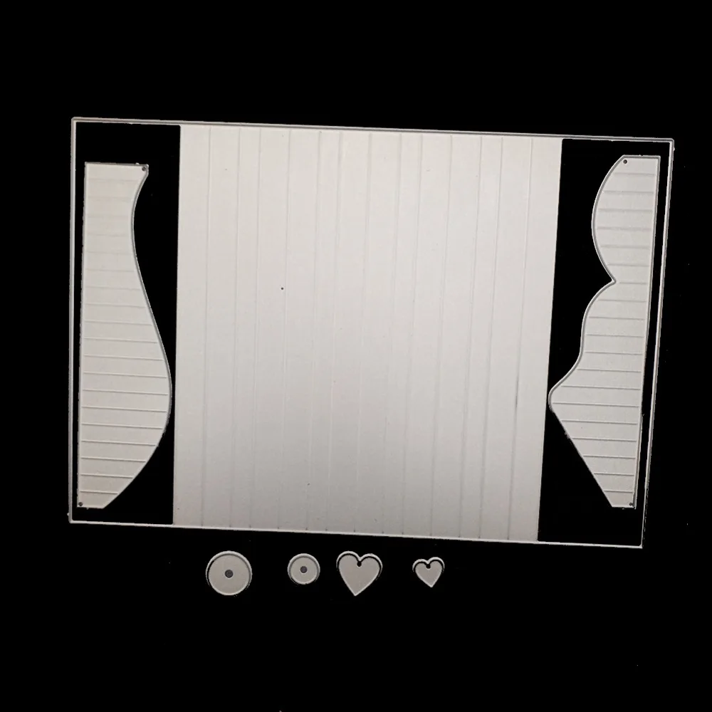 McDies 204*142mm Book Frame Metal Cutting Die Scrapbooking Embossing Stencil Card Die For DIY Invit - 32856783947