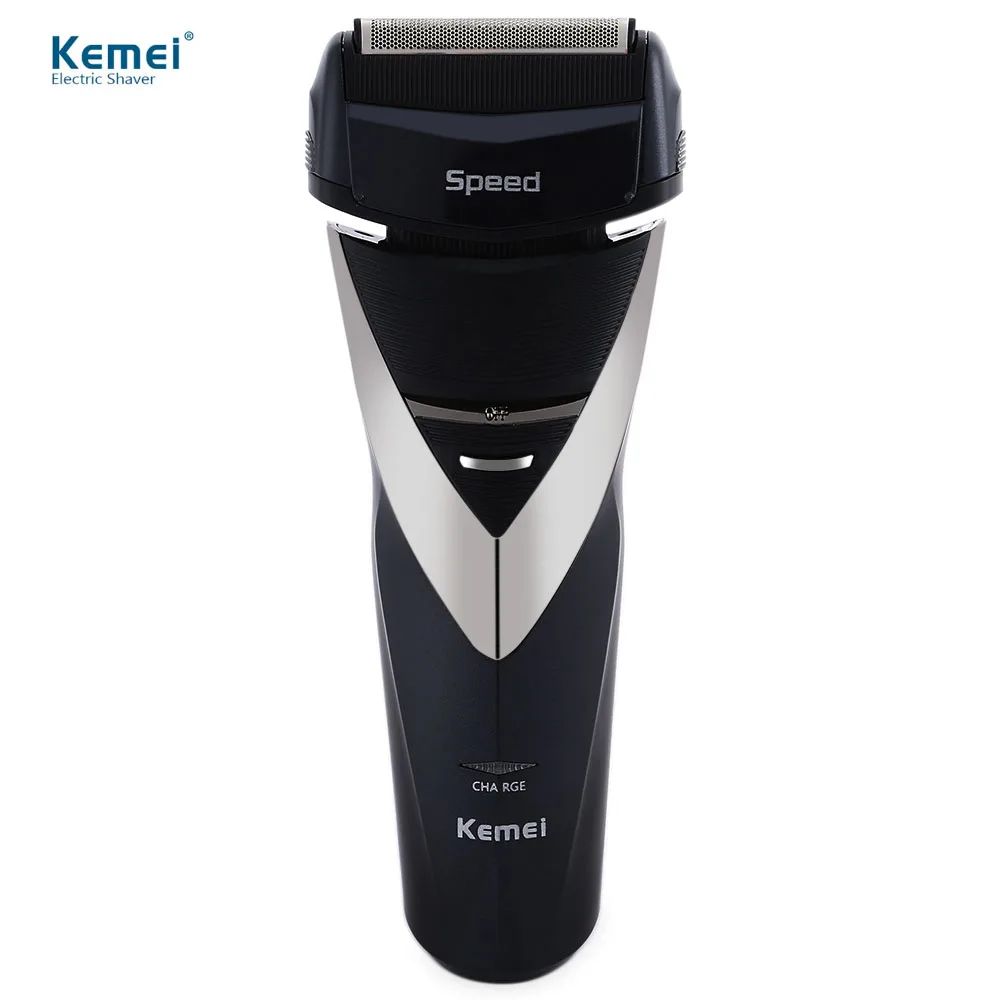 Kemei KM-8102 3D плавающие головки Перезаряжаемые IPX7 стирать Triple Blade электрическая
