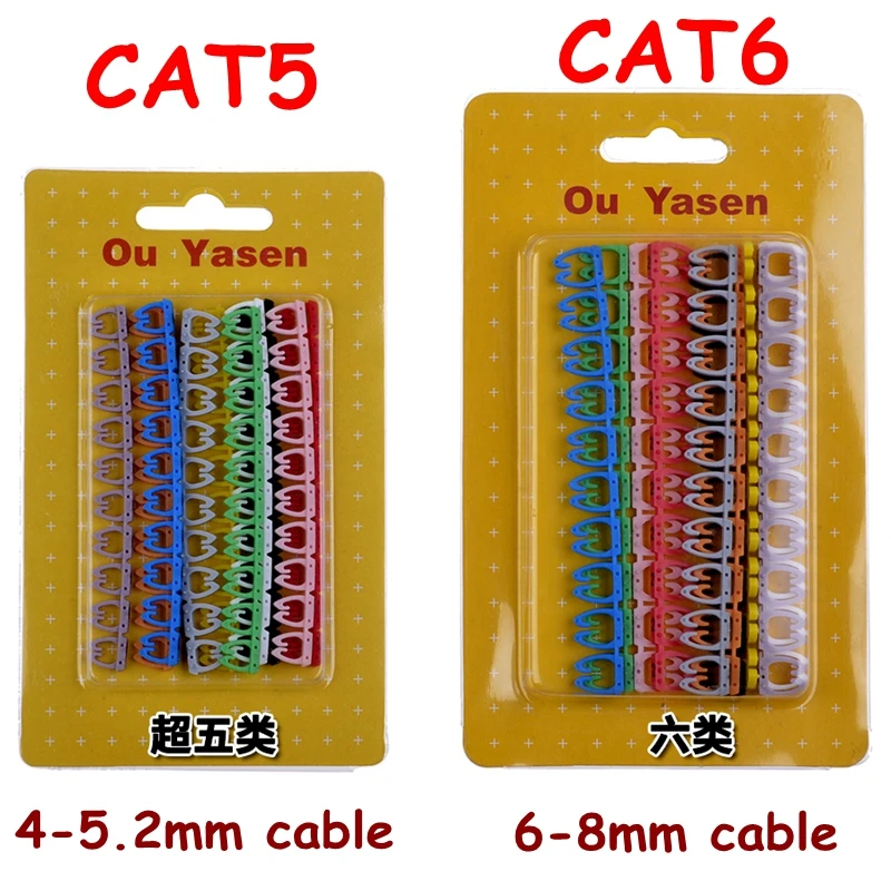 Cat 5 cable markers