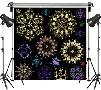 

LB Polyester & Vinyl Abstract Gorgeous Baroque Style Pattern Studio Backdrop Photography Photo Props Photographic Background