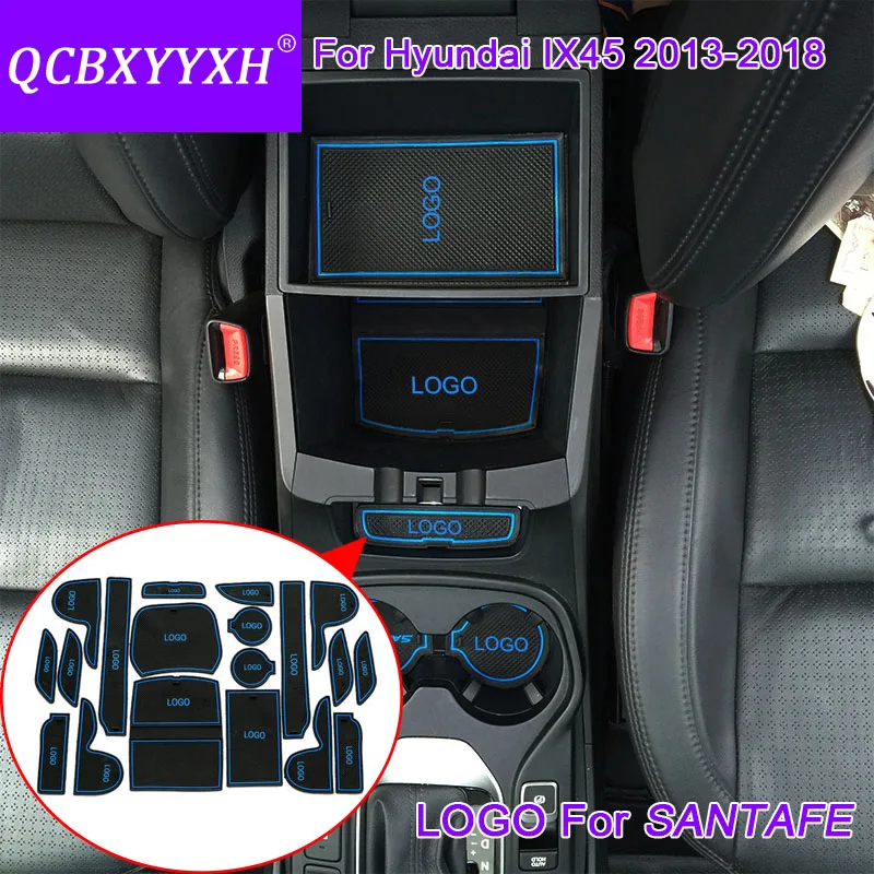 Qcbxyyxh 19pcs Car Styling Slot Pad Interior Door Groove Mat